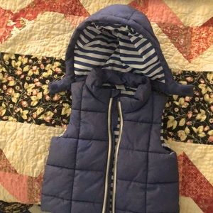 H&M puffer vest with removable hood